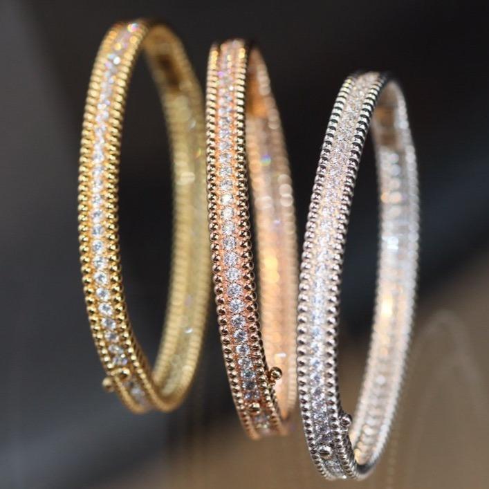 VCA PERLEE DIAMONDS BRACELET 1 ROW