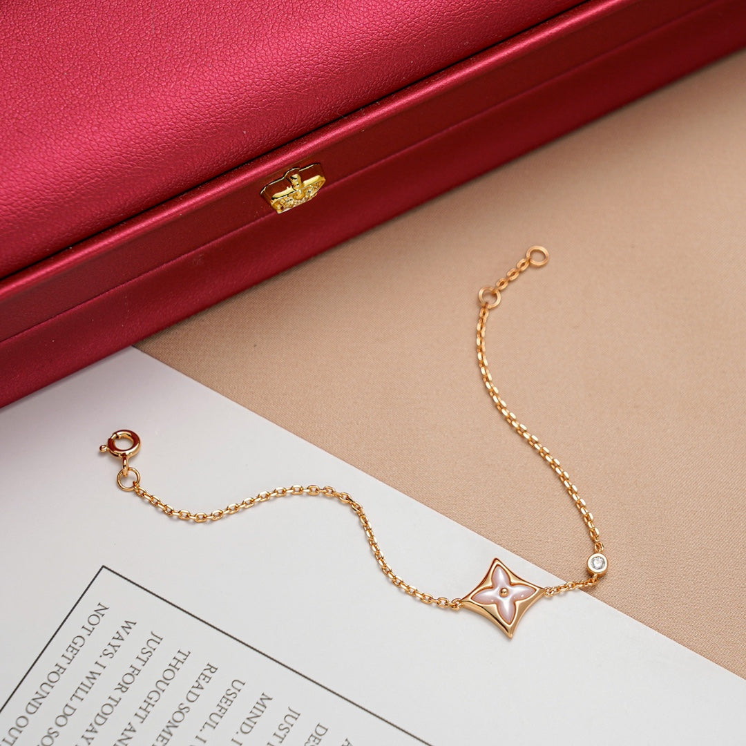 LOUIS VUITTON STAR 1 DIAMOND PINK GOLD BRACELET