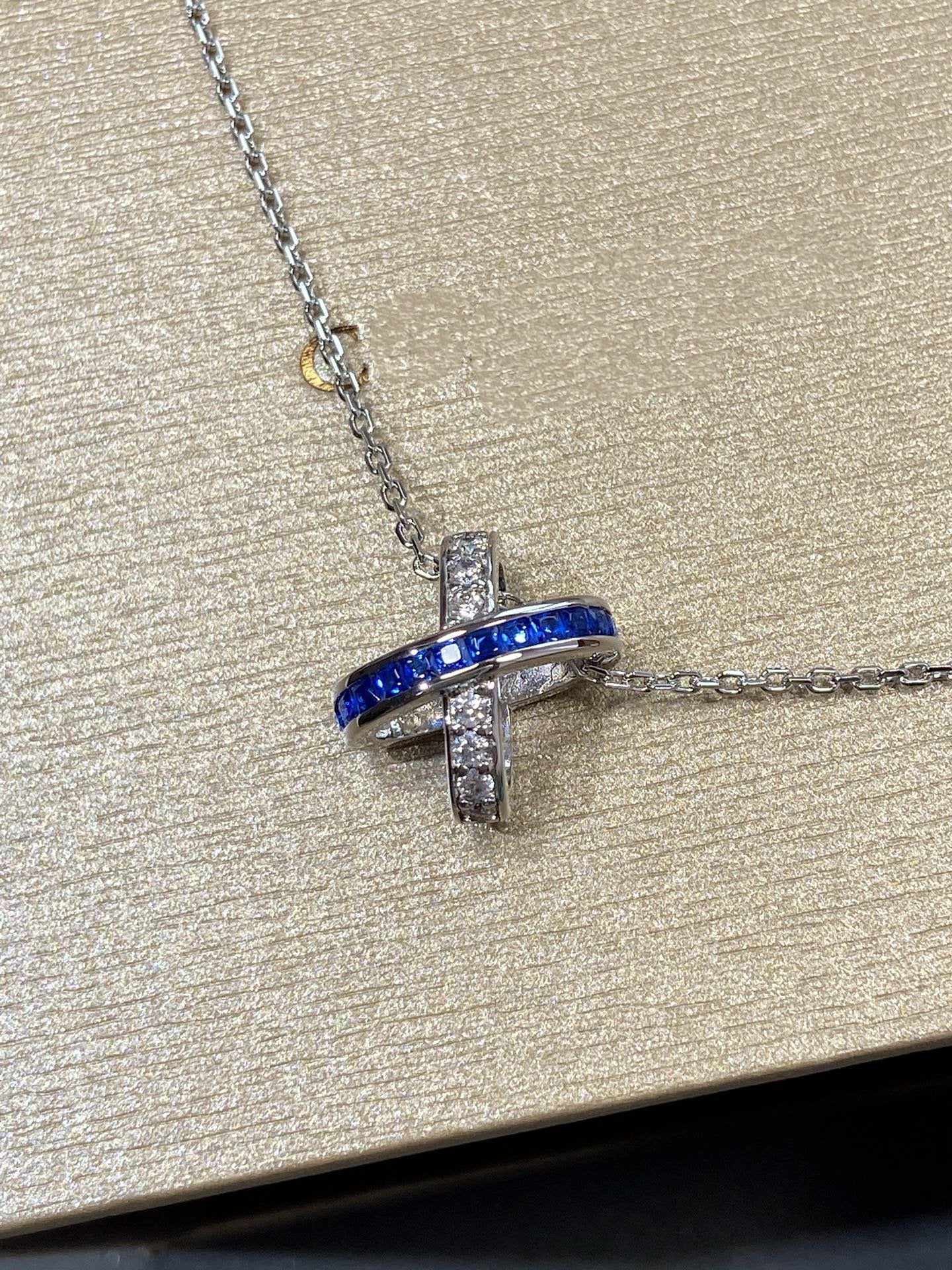 CHAUMET LIENS DIAMOND SILVER NECKLACE