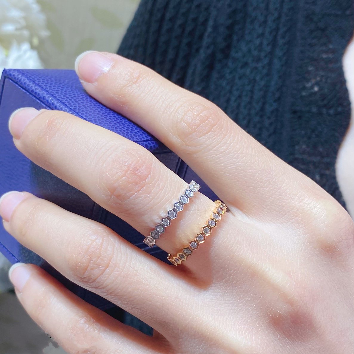 CHAUMET BEE LOVE DIAMOND PAVED SMALL RING