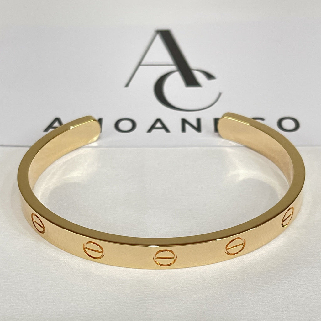 CARTIER LOVE BRACELET 6.1MM OPEN CUFF